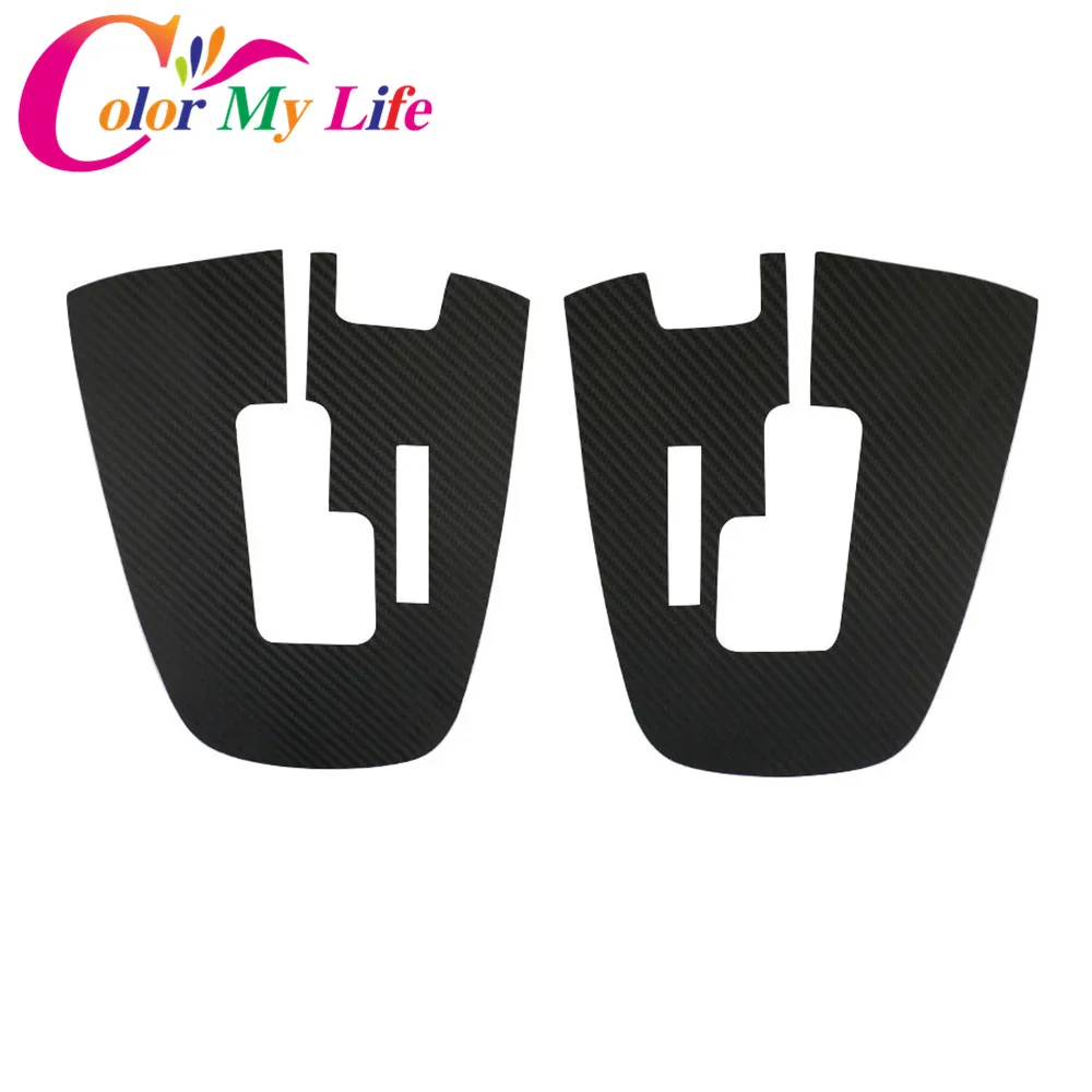 

Color My Life Car Carbon Fiber Gear Shift Panel Protective Sticker For Nissan Rogue X-Trail Xtrail T32 2014 2015 2016 2017 AT