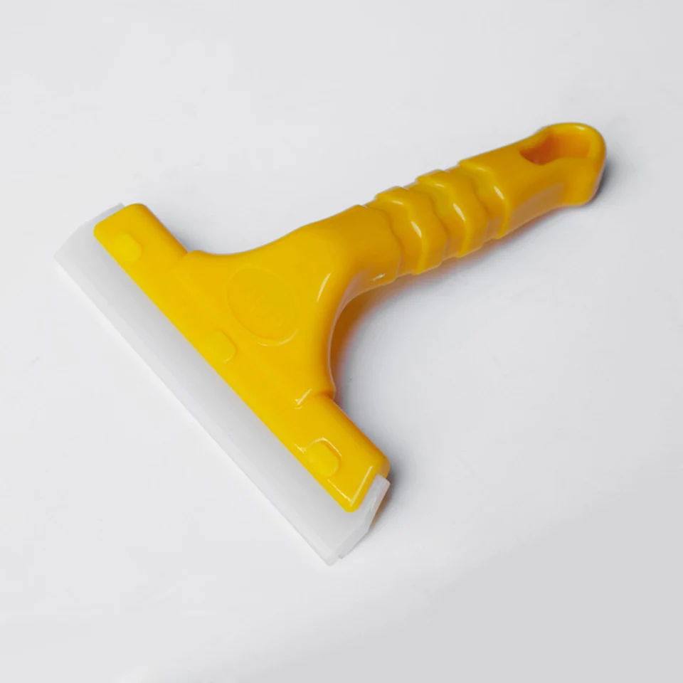 

Pro handle rubber Squeegee, 16*14cm scraper with Rubber blades yellow MX-QH09