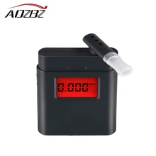 Мини цифровой тестер на алкоголь дыхательный алькометр анализатор детектор Алкотестер красная подсветка дисплей времени 5 мундштук