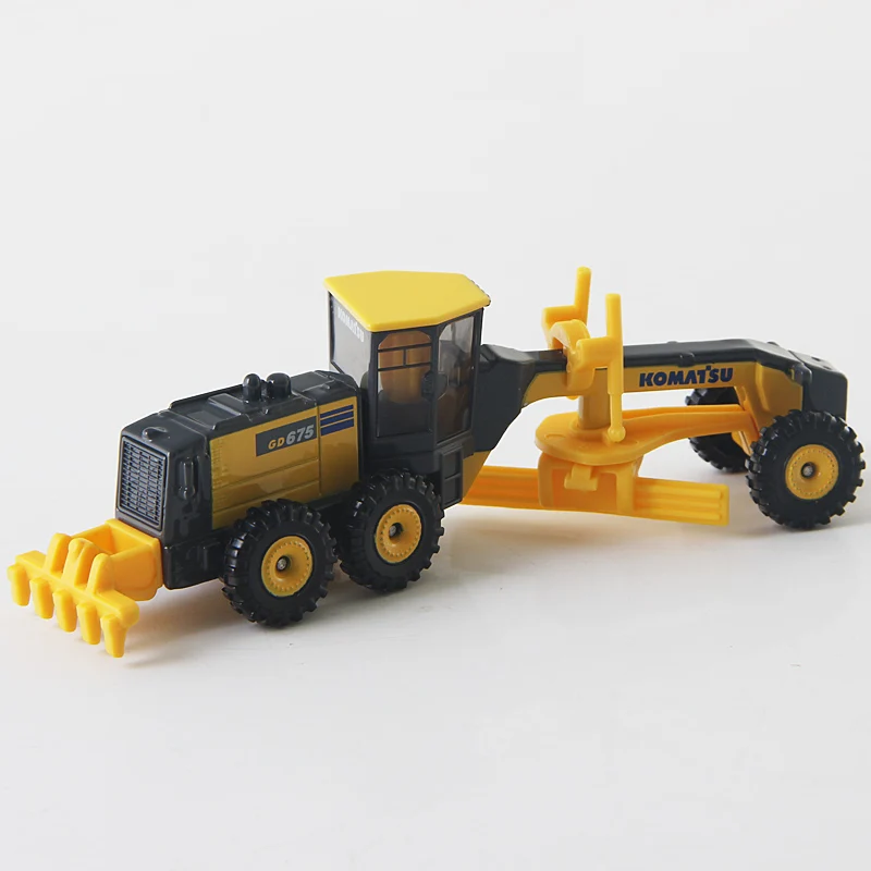 Такара Tomy Tomica 1/81 Komatsu автогрейдер GD675-6 длинный грузовик 15 см Инженерный автомобиль#140