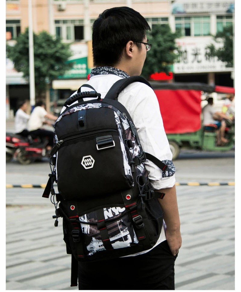 JKBW USB Charging 15.6'' Laptop Backpack Traveling Hiking Backpack Large Capacity Versatile Utility Backpack for Men (3)
