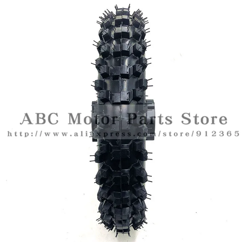 80/100-12 Guangli Tyres 1.85 x 12inch Rear Rims Wheel Steel Hub Black Wheels 32 spoke 15mm axle hole dirt pit bike Kayo Apollo