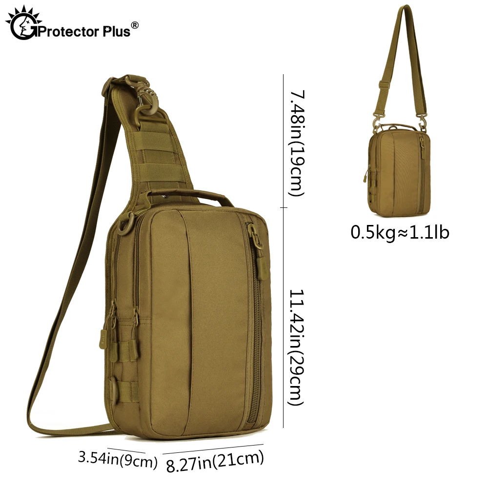  PROTECTOR PLUS Military Style Backpack Waterproof Four Uasge Bag Handbag Backpack Crossbody Bag Che