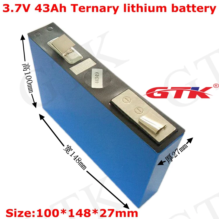 GTK 1pcs 3.7v 43ah Ternary lithium battery high capacity li-ion for electric motor wheelchair pack diy | Электроника