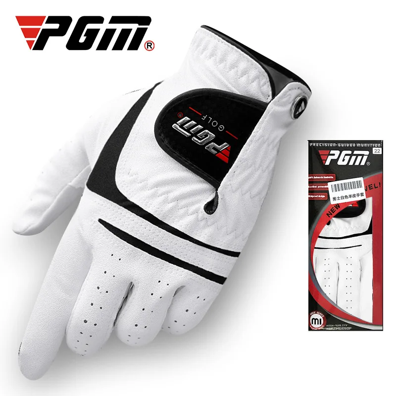 

One Piece PGM Golf Gloves Men's Sheepskin Gloves, Skid-proof and Air-permeable Golf Products ST022