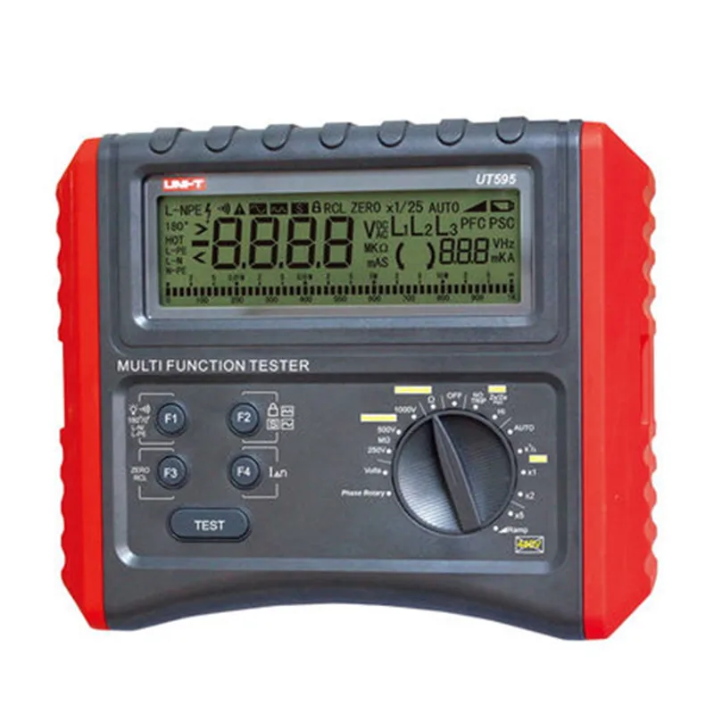 

Uni-T UT595 Voltage Resistance Loop Phase consequence impedance RCD Electrical Instrument Tester
