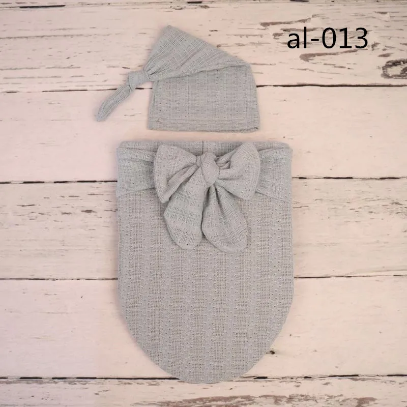 

Newborn Photography Props 1set Bow-knot Sleepbag Hats Baby Posing Sleeping Bag Fotografia Accessories Infant Photo Booth Photo Y