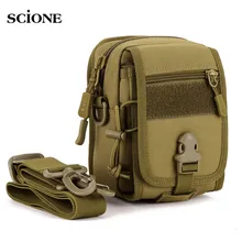 Водонепроницаемая тактическая Сумка Molle, сумка-Органайзер, EDC, поясная сумка, военный армейский плечевой ремень, нейлоновый, для кемпинга, маленькая сумка XA582WA