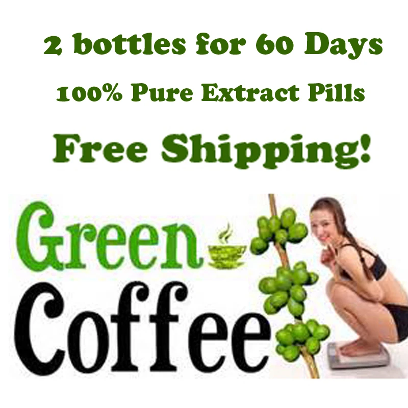 2 months supply Green coffee bean extract diet herbal extract weight loss green coffee slimming product health lose weight