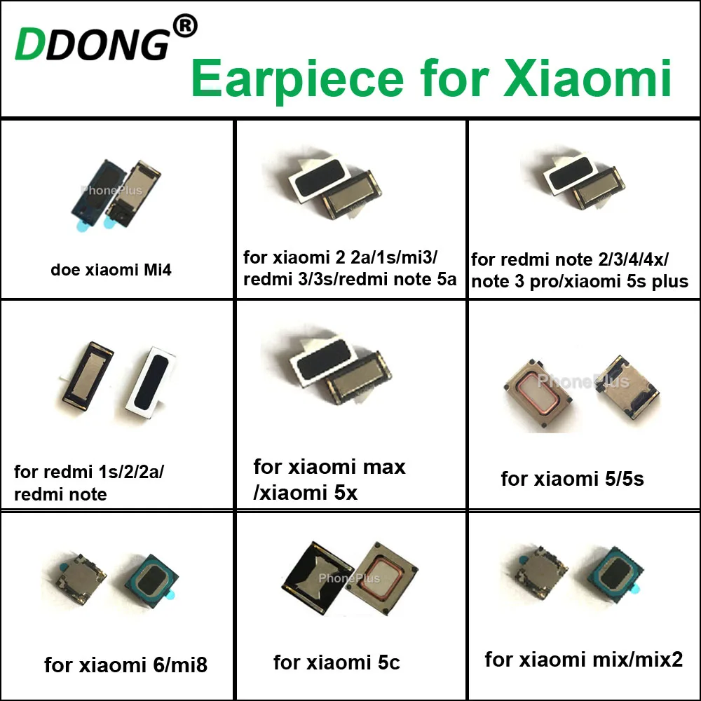 

Earpiece Ear Speaker Earphone Receiver For Xiaomi 5s plus mi3 mi5 Mi6 Mi8 4 2a for redmi note2/3/4 for xiaomi max mix mix2