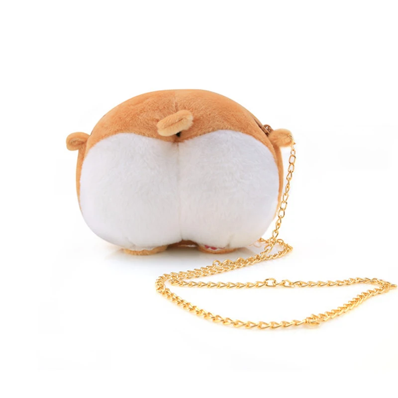 Cute Pet Dog Plush Cross Body font b Bag b font Chibi Corgi Butt font b