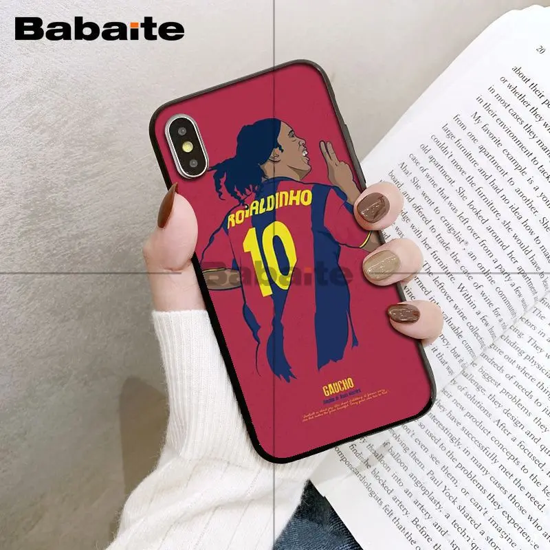 Babaite Ronaldinho ТПУ мягкий резиновый чехол для телефона чехол для iPhone XS XR XSMax 6 6S 7 7plus 8 8Plus Xs 5 5S 5c SE 11 11pro 11promax