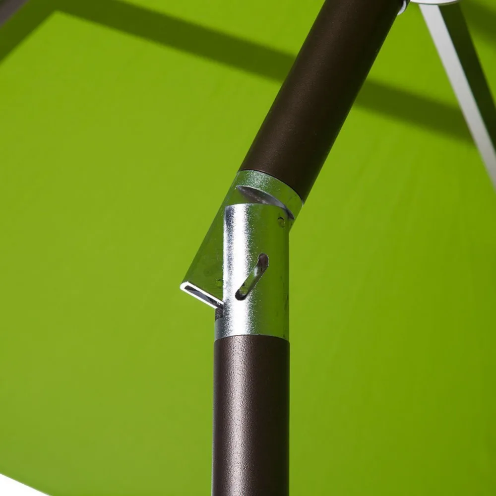 Abba 9' Патио Ткань Алюминия Patio Umbrella with Auto Tilt and Crank Alu 8 Ребра Зеленый|patio umbrella|umbrella
