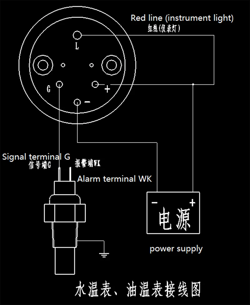 12V VDO Датчик температуры воды 38 ~ 120C/100 250F / 24V опционально|vdo temperature gauge|vdo gaugegauge |