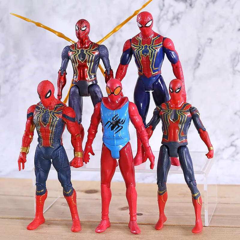 

Spider-Man Far From Home Iron Spiderman PVC Action Figure Model 6pcs/set