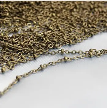 

Wholesale 1.5mm antique brass chain 5 meters / lot free shipping