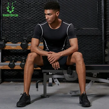 

Hot Quick Dry Compression Suits Short Sleeve Shirt Shorts Running Set Fitness Tight Sport Suit Men Outdoor Jogging sportswear