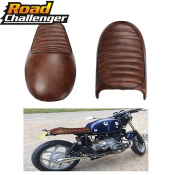 

Motorcycle Hump Custom Vintage Cushion Flat Brat Tracker Seat Saddle For Honda CB350 CB450 CB750 CB200
