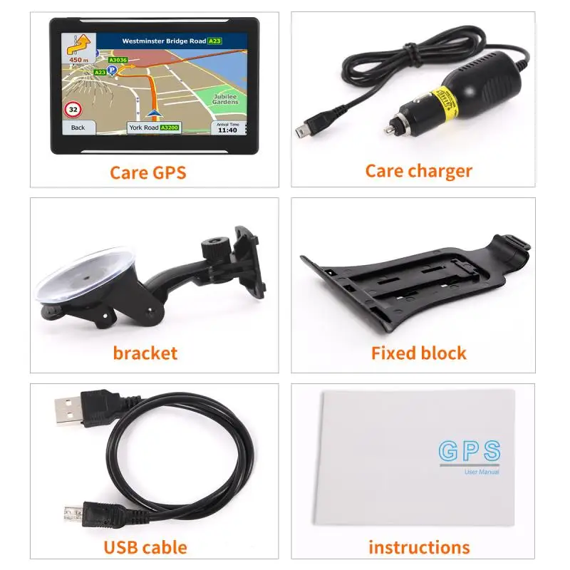 Navegación GPS para coche 7 pulgadas HD FM Navitel 2019 último mapa de Europa Navegación Satelital camión navegador GPS Coche Navegación GPS para coche 7 pulgadas HD FM Navitel 2019 último mapa de Europa Navegación Satelital camión navegador GPS Coche