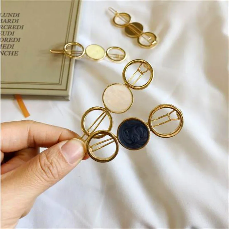 

2019 Fashion Women Acetate Round Star Alloy Hair Clip Headwear Hair Ornament For Wedding Party Hairpin Barrette Hair Accessories