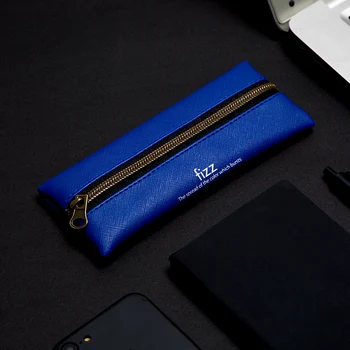 

New Solid color Pencil Cases PU Pencil Bag For Girl School Student Stationery Supplies Quality Pencil Box Pen Bags Protable
