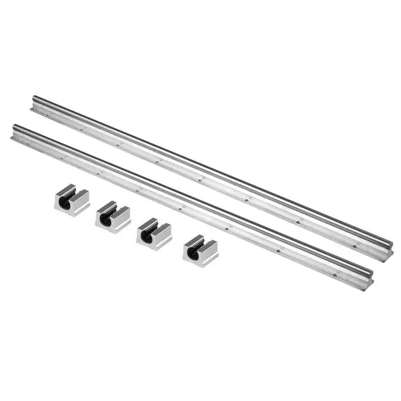 

2PCS/Set SBR12-800mm 12MM Width Linear Bearing Rail Slide Guide Shaft with 4pcs SBR12UU Blocks Tools Accessory 800mm Length