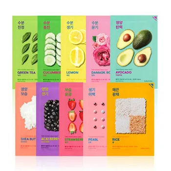 

Holika Holika Pure Essence Mask Sheet 3pcs Face Mask Moisturizing Oil Control Shrink Pores Facial Mask Random Delivery 3 Type