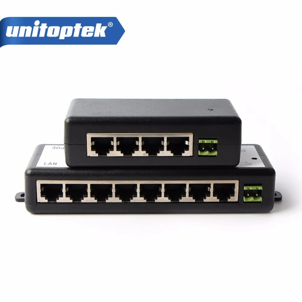 

4 / 8 Channel POE Injector For Surveillance IP Cameras Power Over Ethernet Adapter DC 12V-48V 10/100Mbps CCTV Camera Accessories
