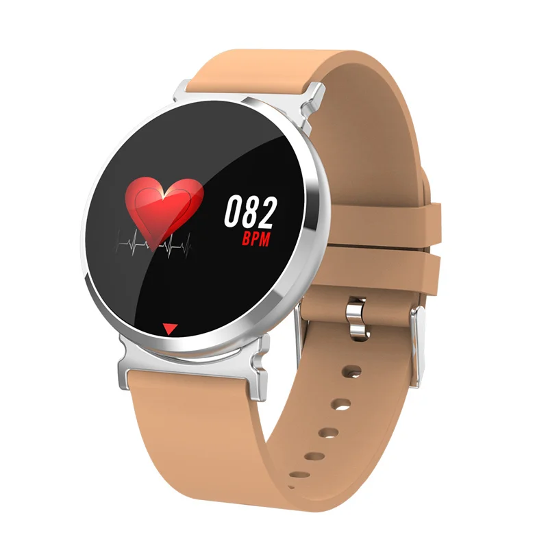 OGEDA E28 спортивные Смарт-часы IP67 Водонепроницаемый фитнес-трекер часы мужские часы мониторинг сердечного ритма кровяного давления wo мужские часы - Цвет: Светло-коричневый