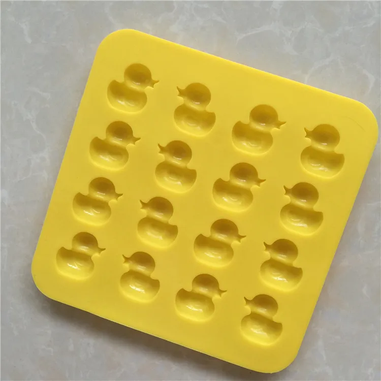 16-силиконовые полости желтым утенком; шоколадные конфеты изготовление пресс-форм желе липких мыло ручной работы пресс-форм