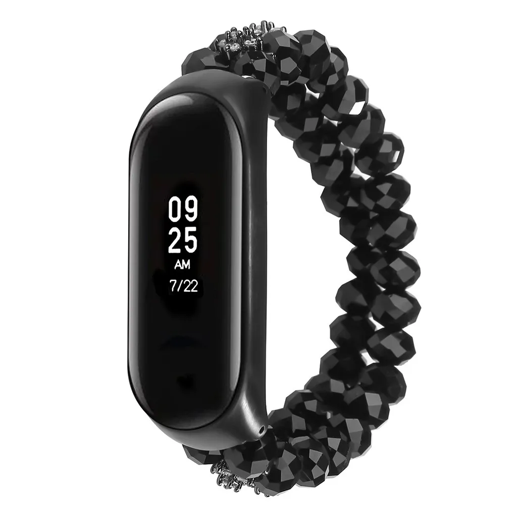 Ремешок для часов Xiaomi Mi Band 4 сменный Браслет с кристаллами металлический корпус