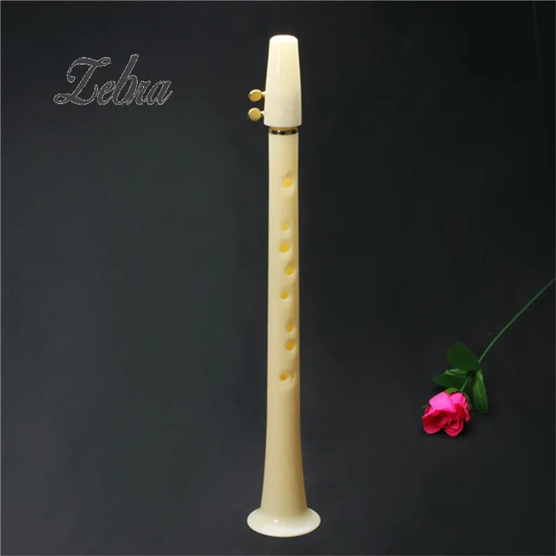 

Zebra ABS Resin Tone C Simple Type Mini Alto Saxophone Little Saxophone Lightweight Woodwind Musical Instruments