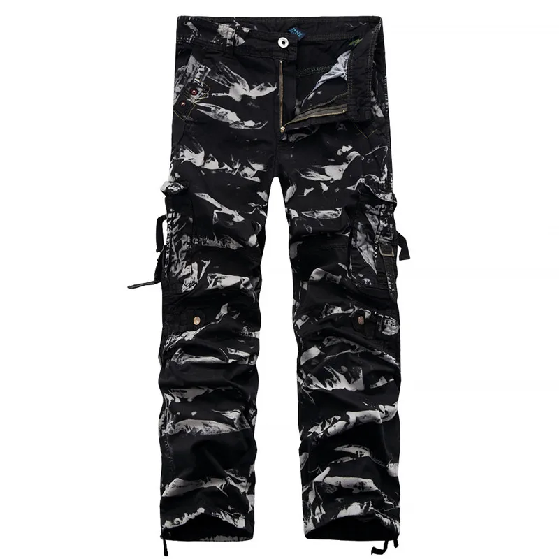 Брендовая одежда Мода хлопок Militar тактические брюки-карго 2018 плиссированные Мужские штаны хип-хоп бегунов длинные брюки человек