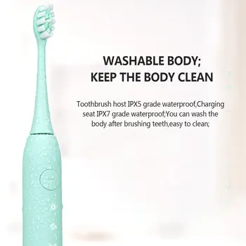 

Adult electric toothbrush USB induction rechargeable electric toothbrush Sonic electric toothbrush IPX7 waterproof electric to