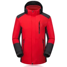 Два предмета мужской большой размер костюм штурмовика может быть отделен от водонепроницаемого и теплого наружного альпинизма лыжный костюм M-6XL