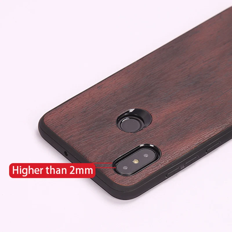 Роскошный чехол для телефона Xiaomi Mi 8 lite A1 A2 Mix 2S Max 3 мягкий с деревянной текстурой