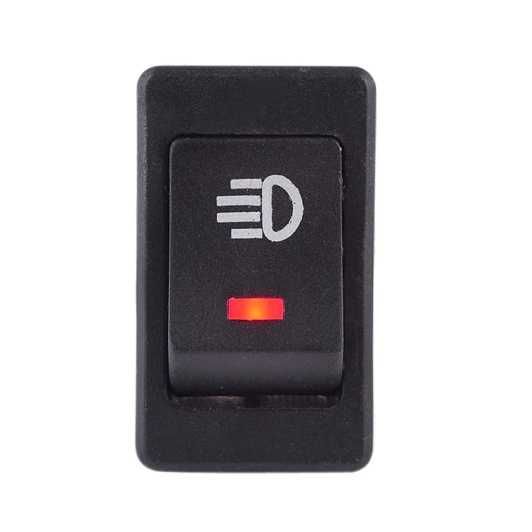 Universal touran DC12V 35A Car Auto Fog Switch Light Rocker Toggle Button swithc On/Off For Auto LED Indicator Blue in the car - Цвет: red