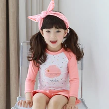 Комплект из 3 предметов, купальник для девочки, купальный костюм с рисунком облака, Детская летняя пляжная одежда, Детские бикини, Розовые боди для малышей