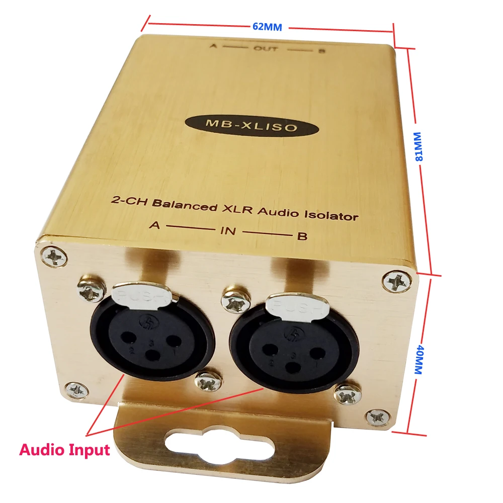 Балансный аудио Niose фильтру Профессиональное аудио микшер Шум фильтру Профессиональное аудио изолятор