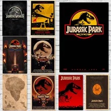 Jurassic Park Movie Posters Vintage Style font b Wall b font font b Stickers b font