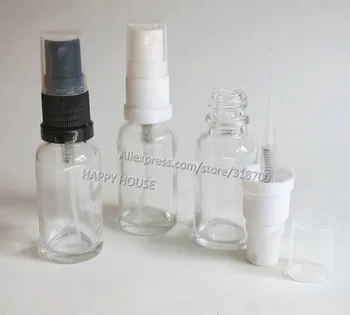 

360 x 20ml Clear Glass Essential Oil with Fine Mist Sprayer,20ml Transparent Glass Fragrance Bottle