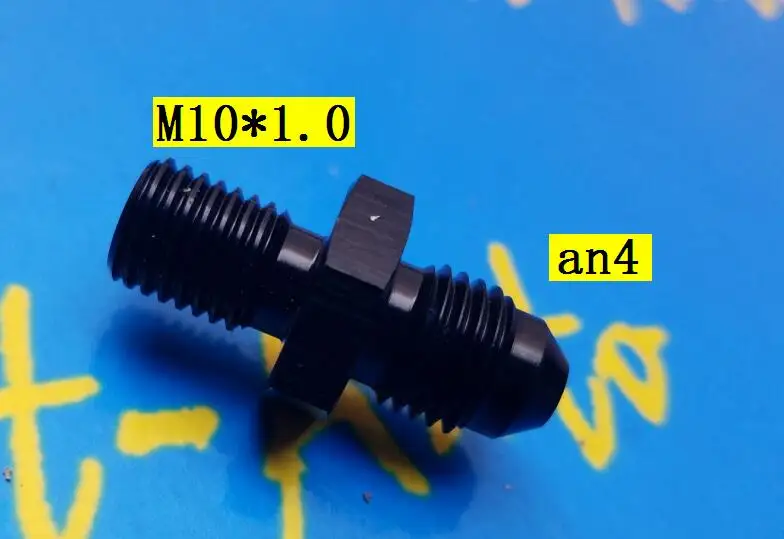 

male M10 P1.0 M10 * 1.0 M10*1.0 to 4an an4 an 4 male adaptor adapter Fitting