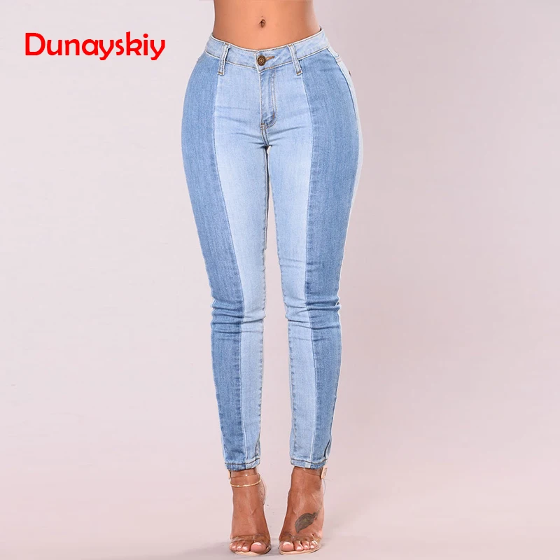 Fashion Jeans Womens Patchwork Blue Color Pencil Denim Pants Female High Waist Sexy Skinny Push Up Jean Spring And Autumn 2019 Fashion Jeans Womens Patchwork Blue Color Pencil Denim Pants Female High Waist Sexy Skinny Push Up Jean Spring And Autumn 2019