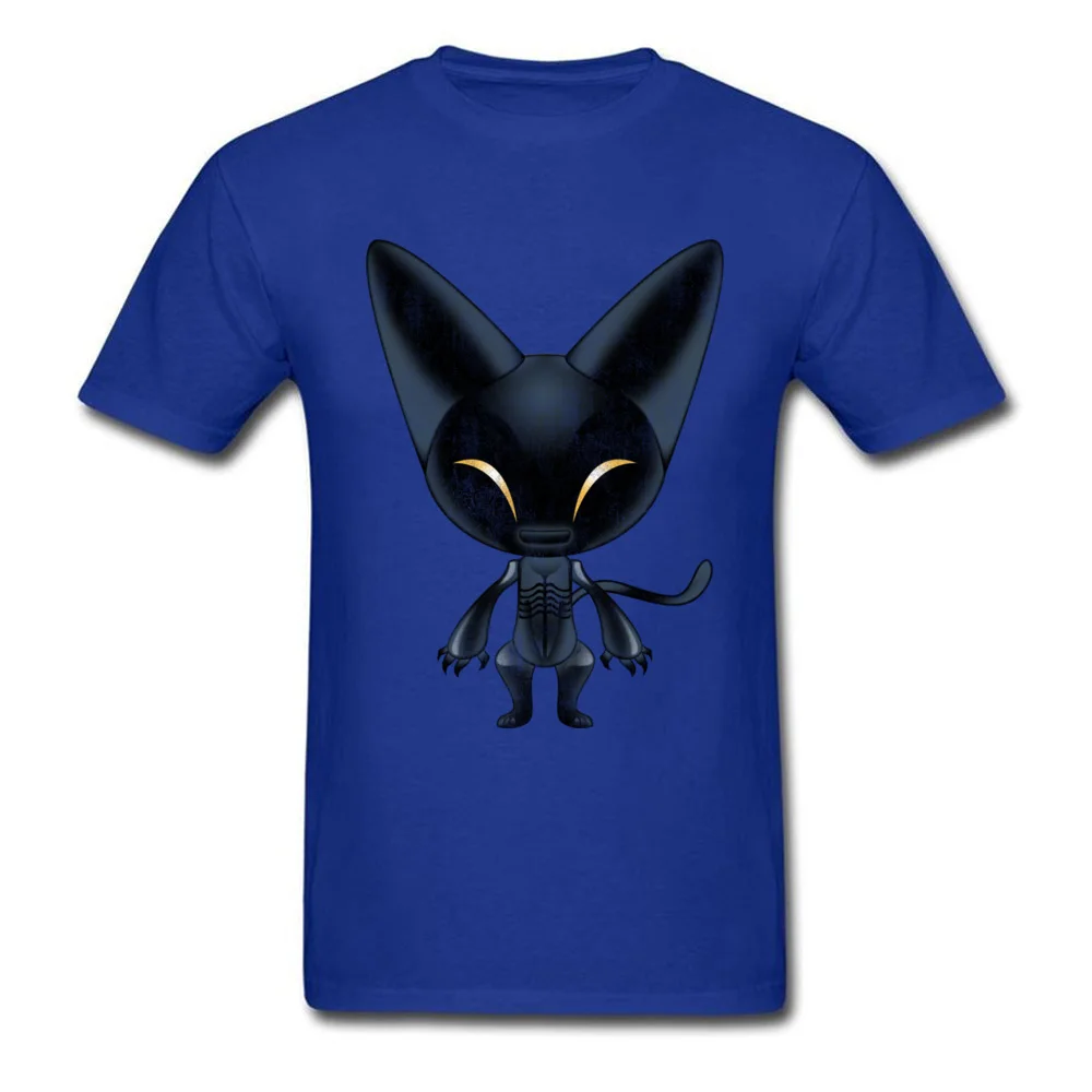HW Cat Black Birthday Summer Pure Cotton Round Collar Boy Tops & Tees Crazy Sweatshirts Coupons Short Sleeve T-Shirt HW Cat Black blue