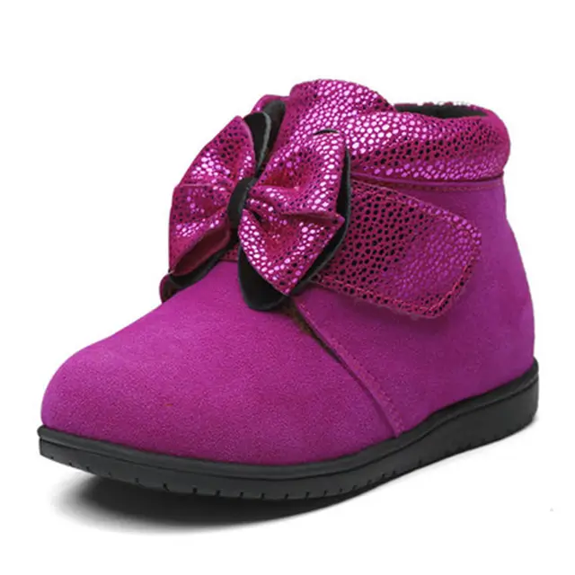 Winter Warm Suede Booties For Newborns Bling Leather Baby Moccasins