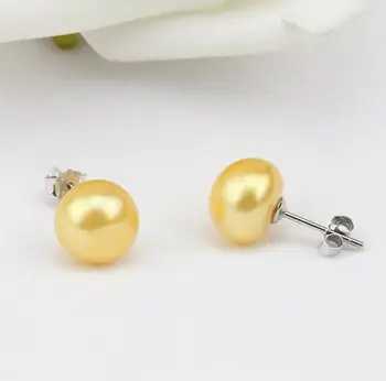 

New Arriver Real Pearl Earrings,AAA 8MM Top Quality Genuine Freshwater Pearl Earrings,Flower Girl S925 Silvers Stud Jewellery