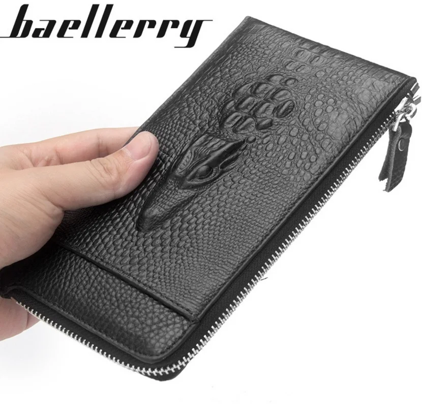 Baellerry Новинка 2017 года стиль Для мужчин бумажник сцепления Пояса из натуральной