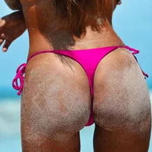 Стринги бикини купальники женские стринги купальные костюмы купальник Бразильский бикини недорогие трусики «Тонг» бикини стринги Плавки бикини