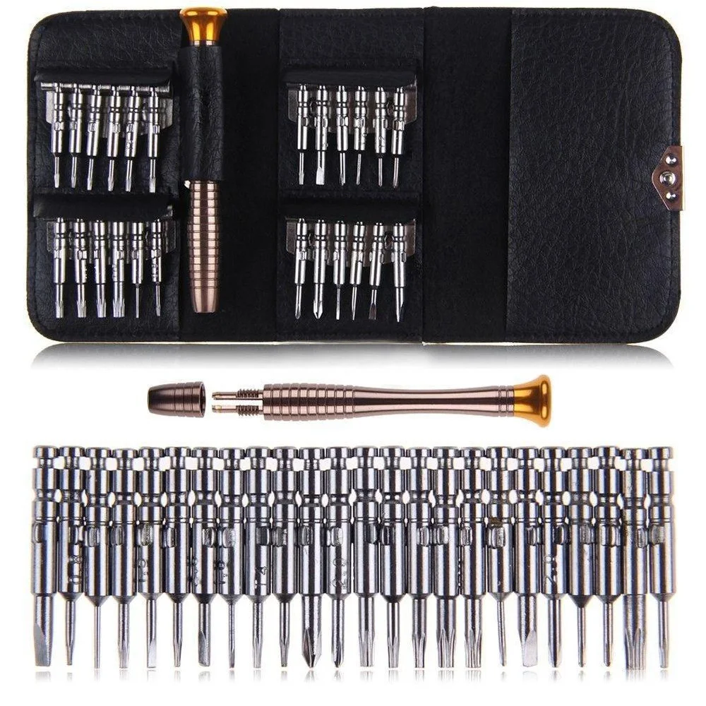 Mini Screwdriver Bits Set 25 in 1 Repair Tools Hex Torx Screw Driver Kit for Maintenance Phone Pad PC Computer Laptop Mini Screwdriver Bits Set 25 in 1 Repair Tools Hex Torx Screw Driver Kit for Maintenance Phone Pad PC Computer Laptop