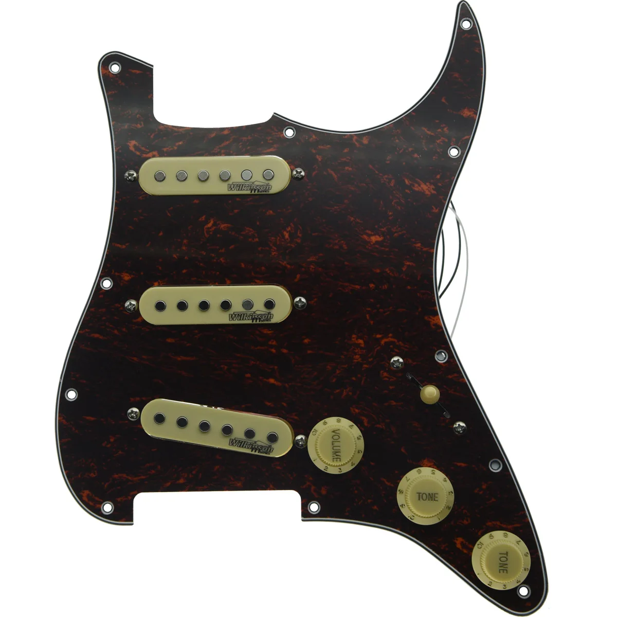 KAISH заряженные электрогитары Pickguard Prewired Pickguard с звукоснимателями Wilkinson для Fender Strat Сделано в США или Мехико